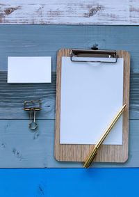 Directly above shot of book on table