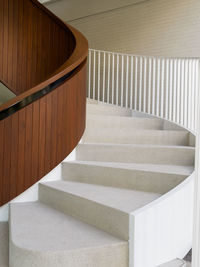 High angle view of staircase