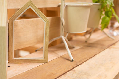 Close-up of drink on table at home