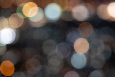 Defocused image of lights