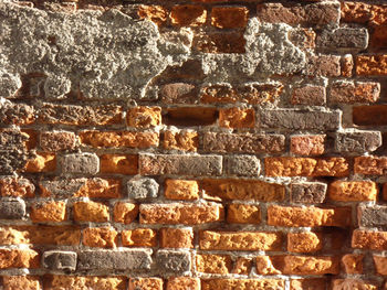 Close-up of stone wall