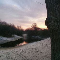 Scenic view of sky at sunset