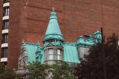 View of cross in city