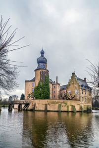 Gemen castle was built in 1411 in the middle of the lake, germany