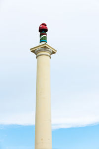 Low angle view of tower against sky