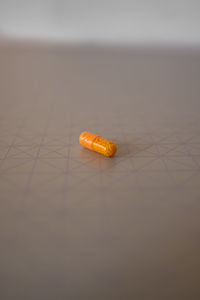 Close-up of orange on table
