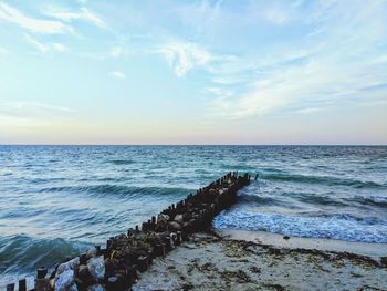 Scenic view of sea against sky