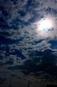 Low angle view of clouds in sky