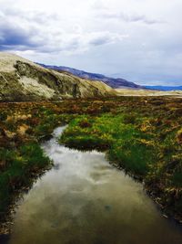 Scenic view of landscape against sky