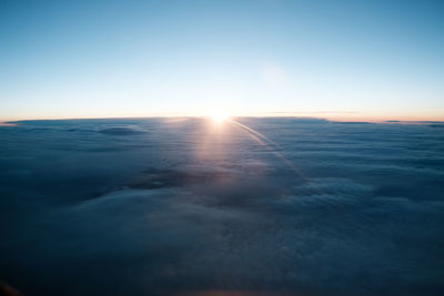 Scenic view of cloudscape during sunset