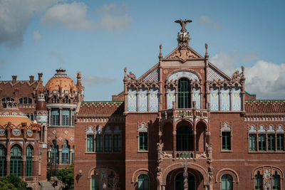 Low angle view of building against sky