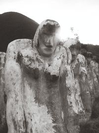 Rock formation in the sea