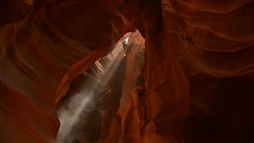 Sunlight falling in canyon