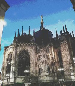 Low angle view of cathedral against sky