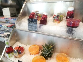 Close-up of fruits for sale in store