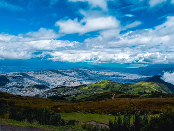 Scenic view of landscape against sky