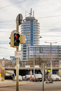 Low angle view of buildings in city