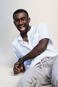 Portrait of a smiling young man