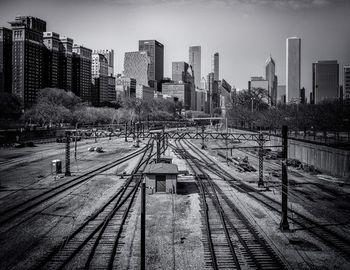 Railway tracks in chicago