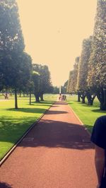 People in park against sky