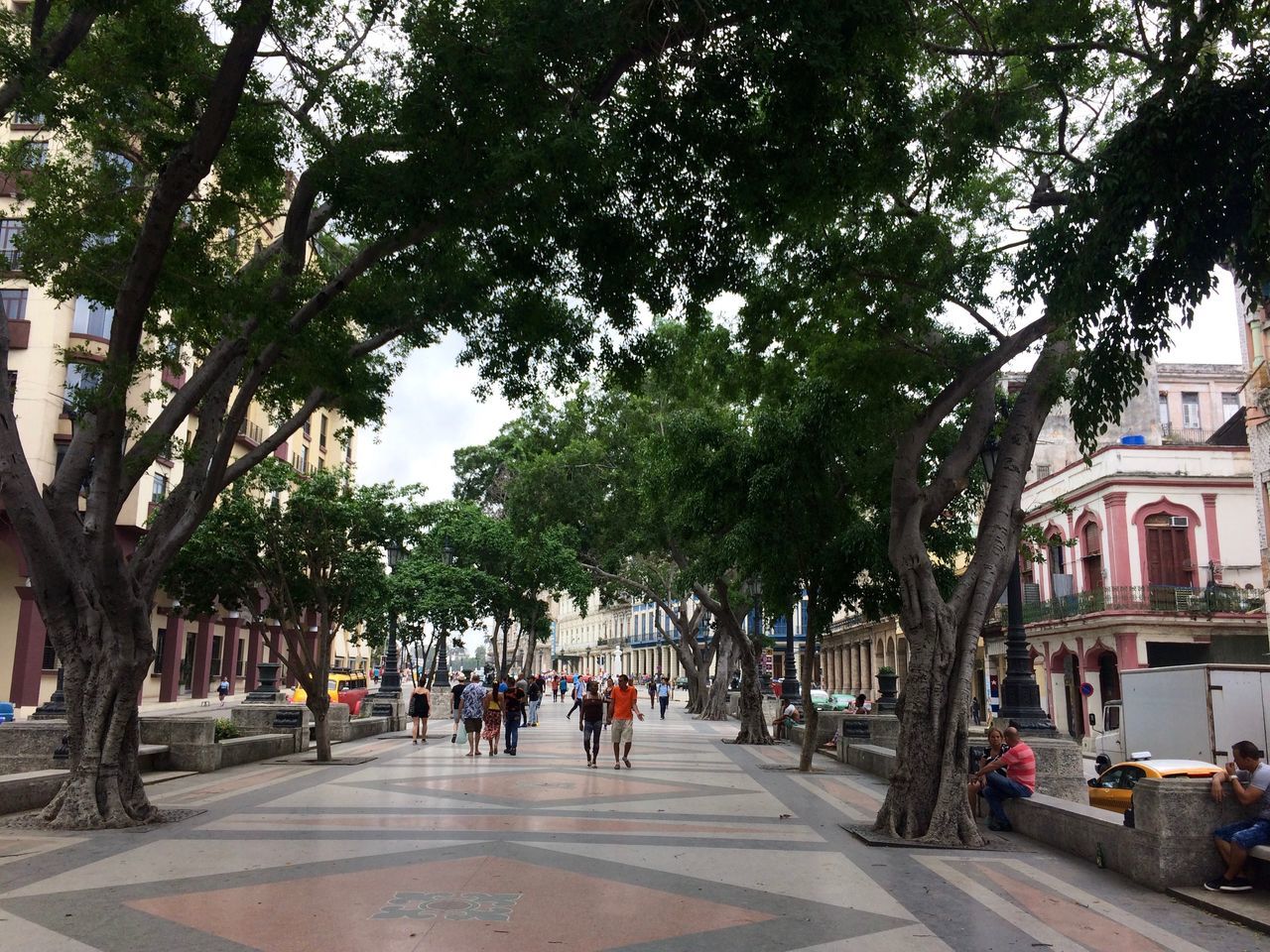 PEOPLE WALKING ON ROAD