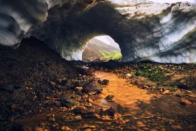 Rock formations in cave