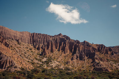 Scenic view of rocky mountains against sky