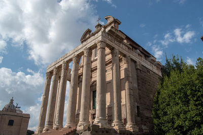 Low angle view of historical building against sky