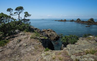 Scenic view of sea against sky