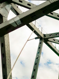 Low angle view of bridge against sky