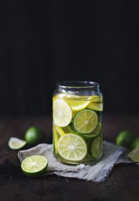 Close-up of drink on table