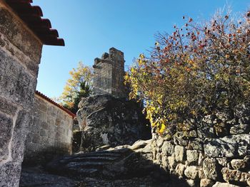 Low angle view of historic building against sky