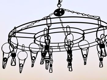 Close-up of metal hanging