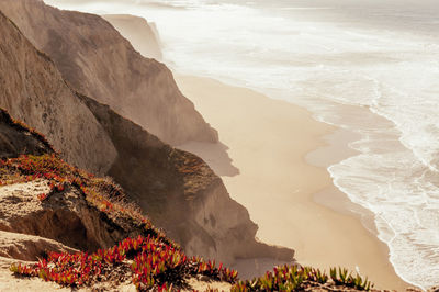 Rock formations at seaside