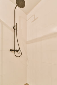 Low angle view of shower in bathroom