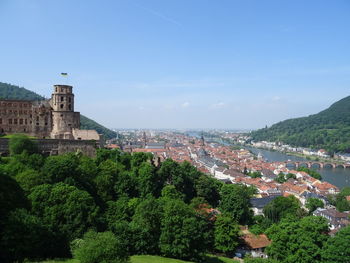 Heidelberg castle and old town