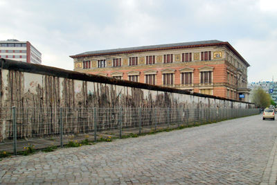 Built structure against sky in city