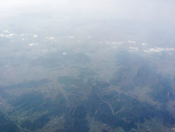 Aerial view of clouds in sky