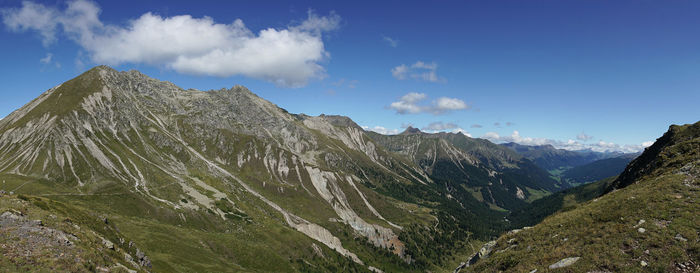 Panoramic view of dolomites, italy