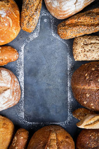Full frame shot of breads