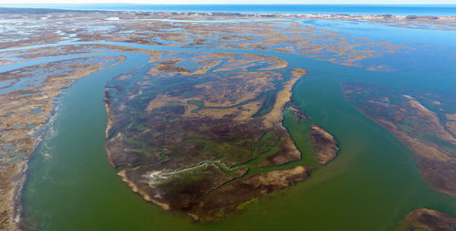 Aerial view of sea