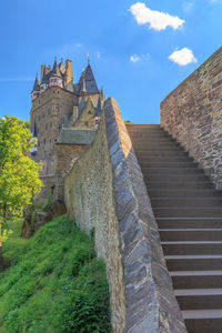 Low angle view of historical building against sky