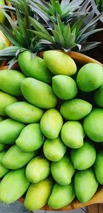 Full frame shot of fruits for sale in market