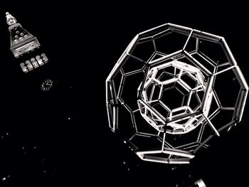 View of illuminated tunnel