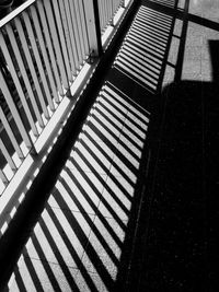 Close-up high angle view of shadow