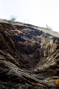 Rock formations on landscape