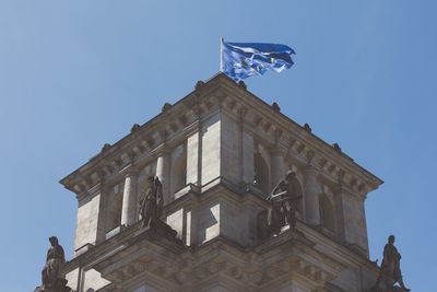 Low angle view of historical building