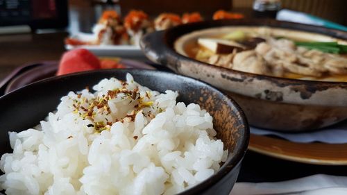 Close-up of food in plate