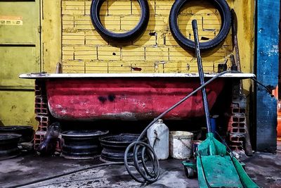 Abandoned vintage car