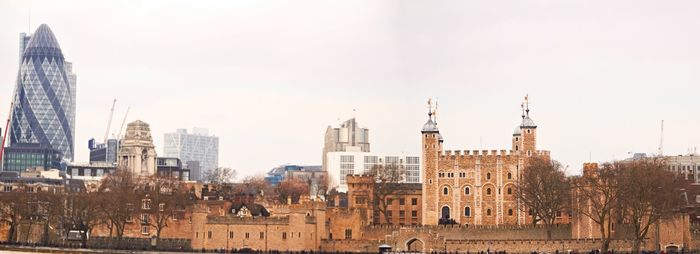 View of buildings in city of london against sky